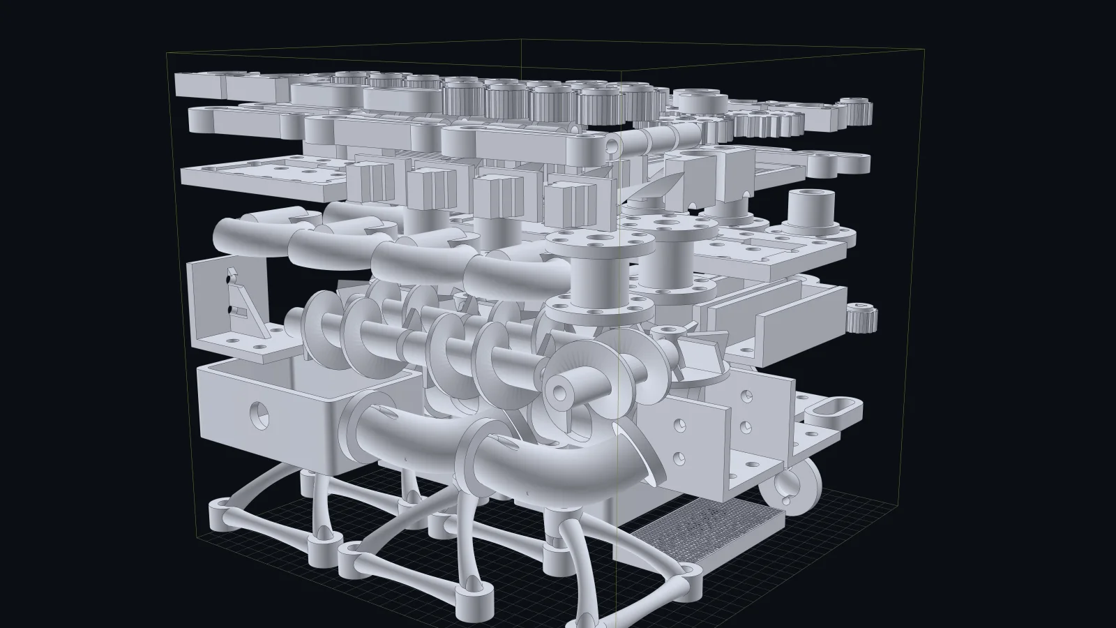 Packed by hand - the same parts fill the chamber to 308 mm